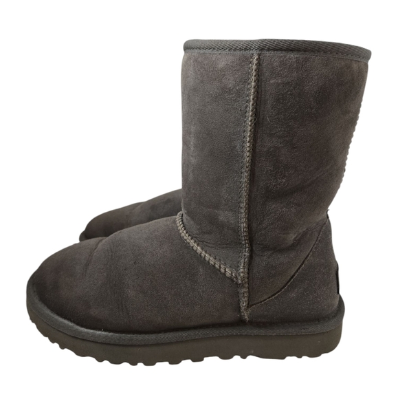 Uggs Classic Short Gray Boots Size 8 - Picture 3 of 9